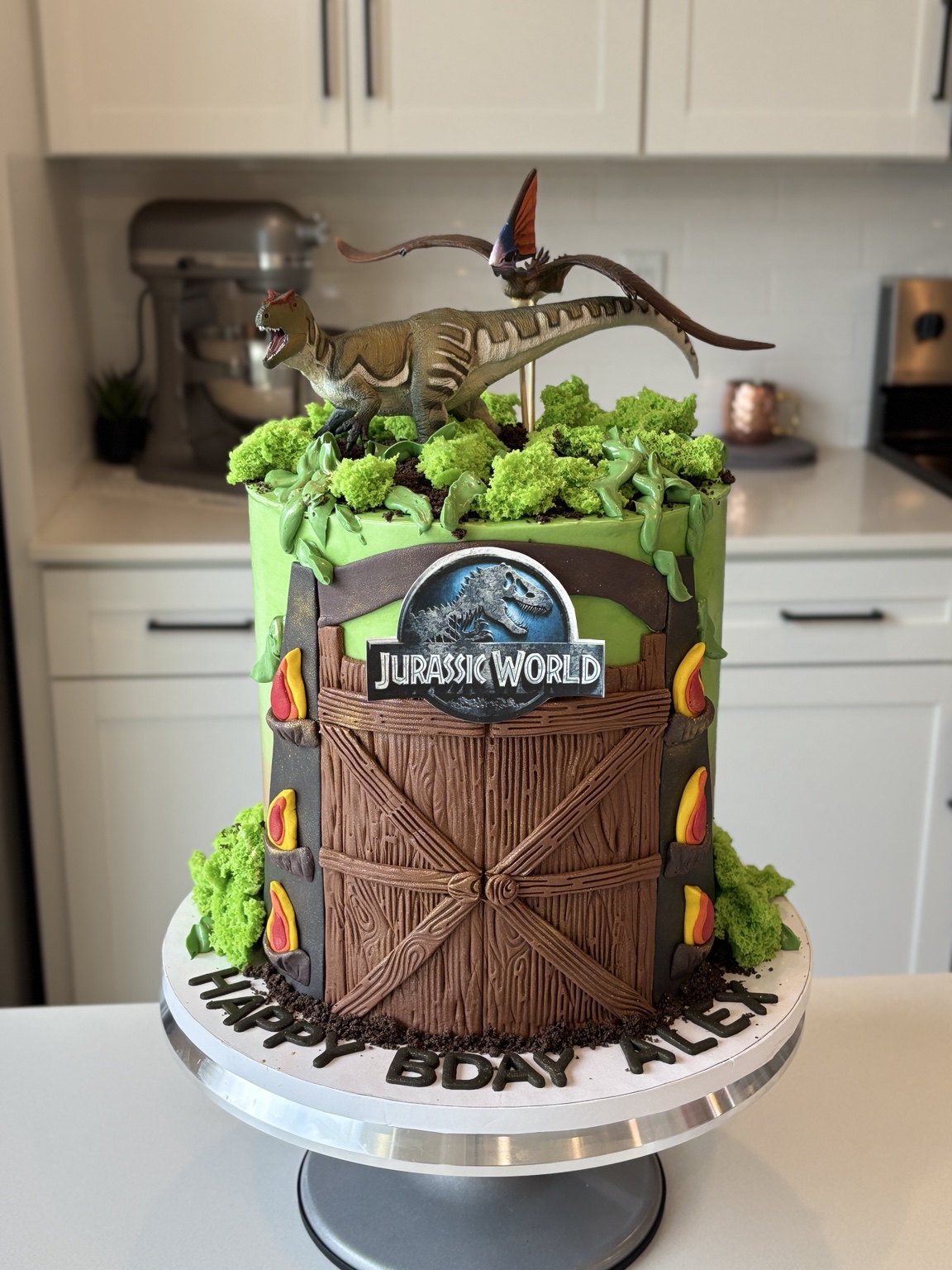 Jurassic World birthday cake