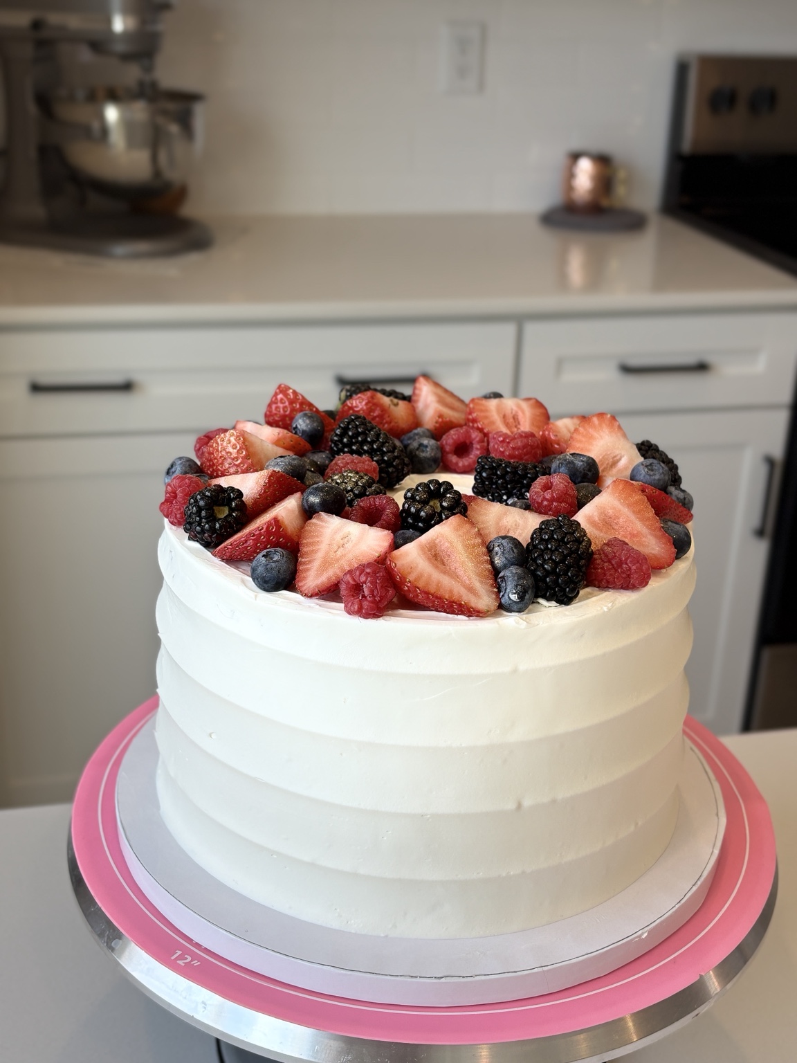 Modern birthday cake