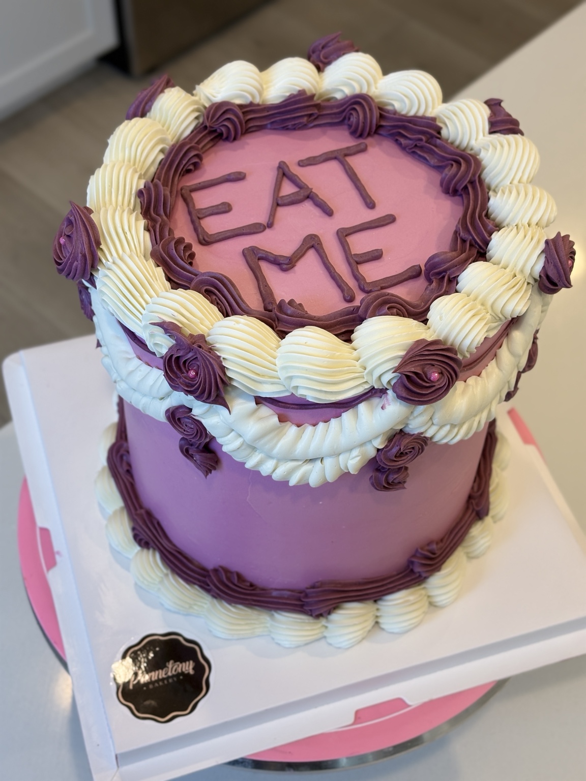 Vintage purple cake
